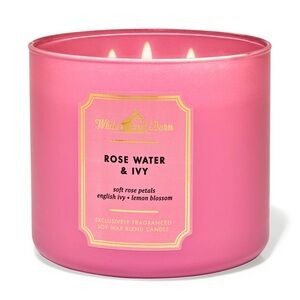 Bath & Body Works Rose Water & Ivy 3 Wick Candle